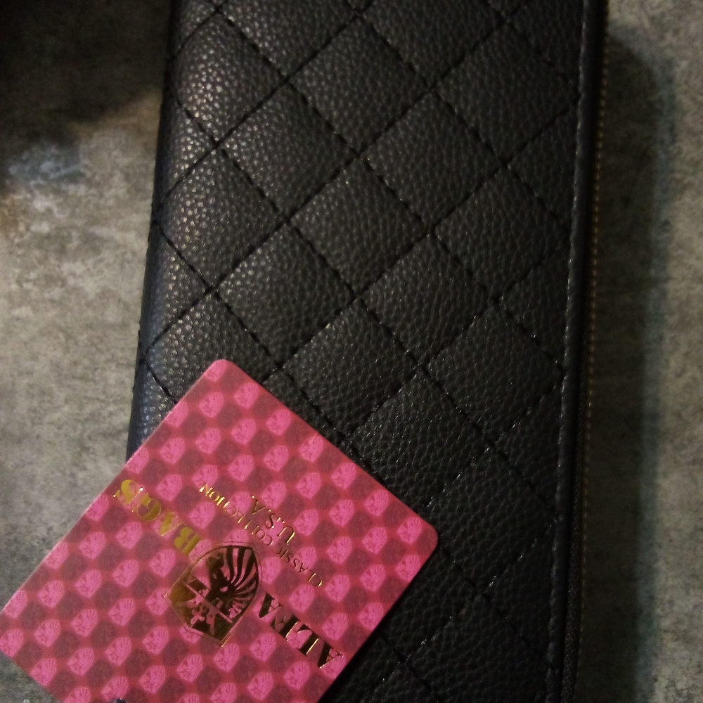 Black Quilted Wallet